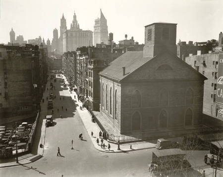 General view looking southwest to Manhattan from the Manhattan Bridge, March 30, 1937