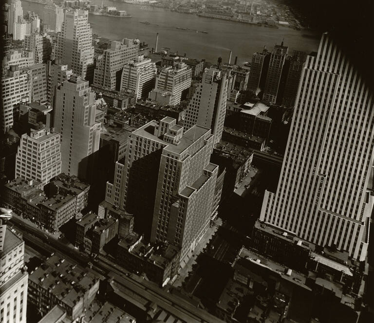 [Daily News Building and Middle East Side]