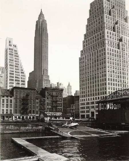 [Downtown skyport, foot of Wall Street]