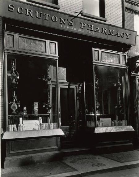 [Drugstore exterior]