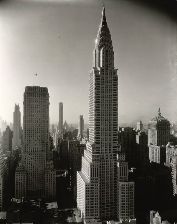 Chrysler and Chanin buildings from the Daily News building