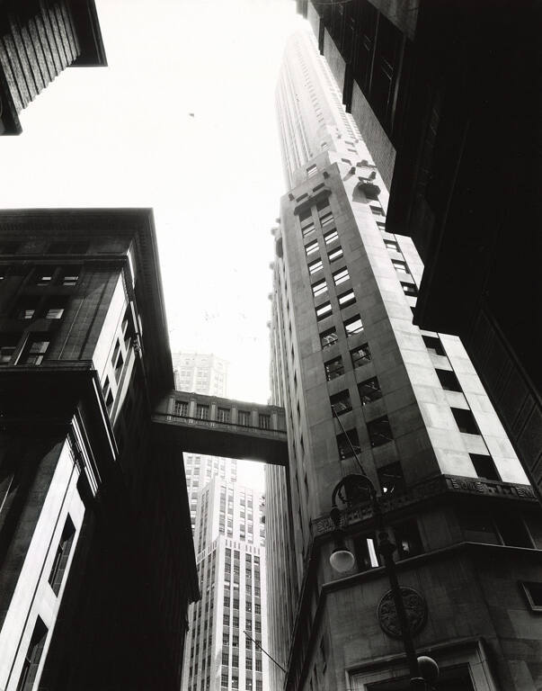 Stone and William Streets, Exchange Place and William Street, May 12, 1936