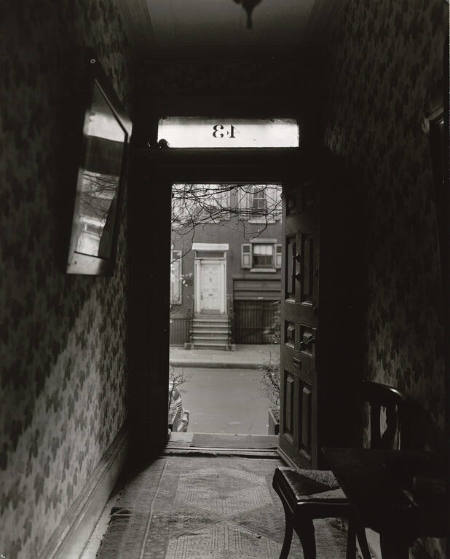 [Looking out from Wisteria House]