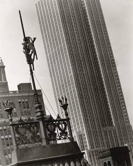 [Empire State Building and roof ornament]