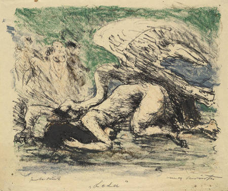 Leda und der Schwan [Leda and the Swan], from the portfolio The Amorous Adventures of Zeus