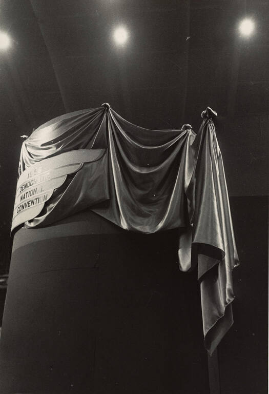Untitled (Draped Podium: 1956 Democratic National Convention)