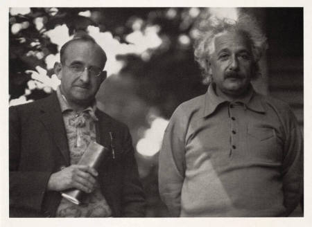 Albert Einstein and Dr. Philipp Frank, from Einstein Portfolio