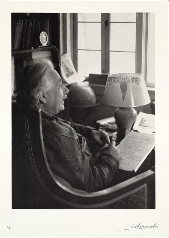 Albert Einstein in his study, from Einstein Portfolio