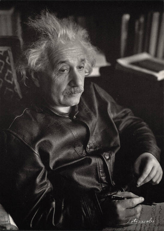 Albert Einstein in his study, from Einstein Portfolio