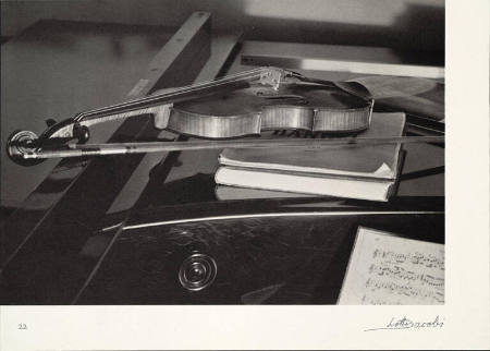 Albert Einstein's Piano and his Violin, from Einstein Portfolio