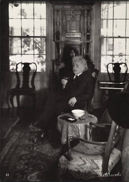 Albert Einstein in his Living Room, from Einstein Portfolio