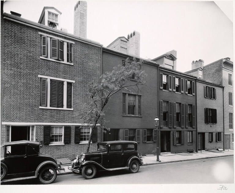 Brick buildings, State and Commercial Streets (1825-30), Boston, Massachusetts