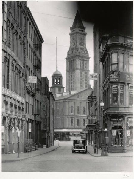 [Elm Street, corner of Washington Street, Boston, MA]