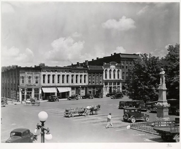 [Intersection and row of shops]