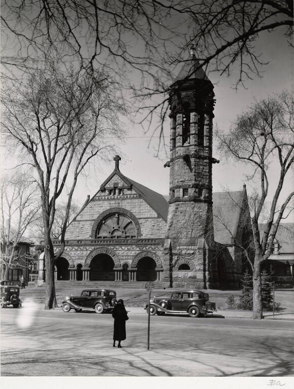 [Massachusetts Romanesque church]