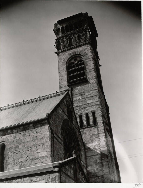 [Tower detail, Romanesque church]