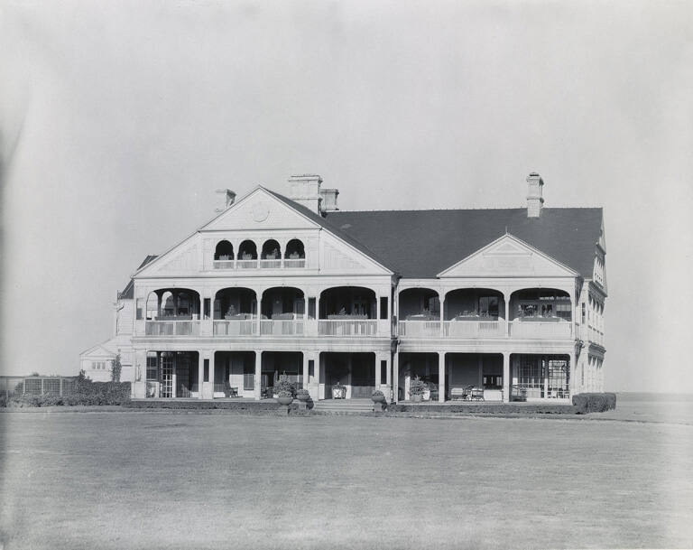 [House with porch and balcony]