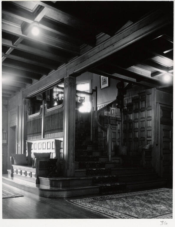 Stairway, Stonehurst, Robert Treat Paine House (1884-1886), Wlatham, Massachusetts