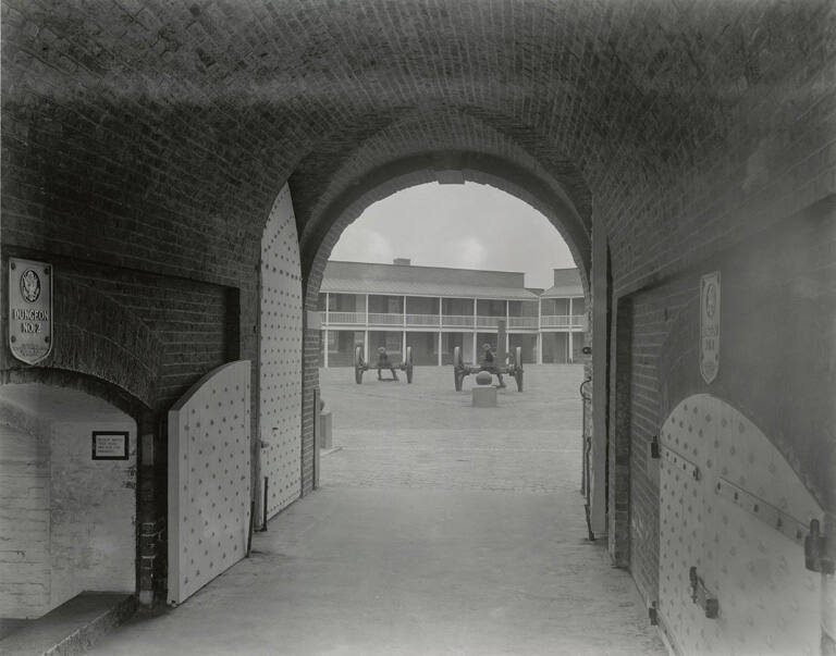 [Cannons in courtyard], from the series Route 1