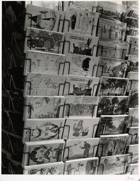 [Postcard display, 819 Main Street, Daytona, Forida]