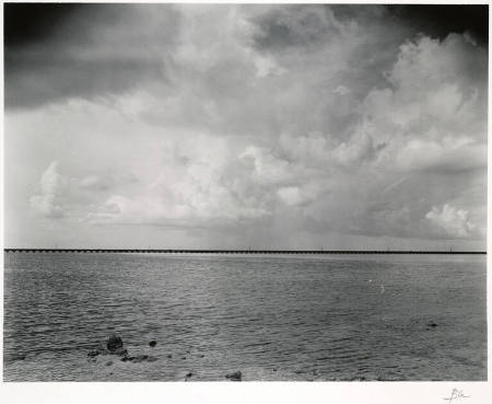 [Body of water with long bridge at horizon], from the series Route 1