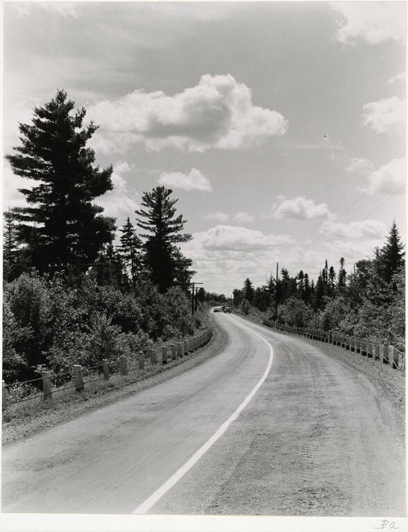 [Two-lane highway, Maine]