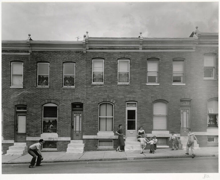 [Games in the street, Baltimore Maryland]