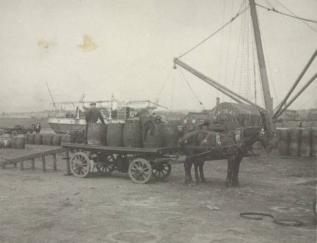 After which (the oil) is carted off to the refinery, plate 56 from the series Whaling Fishing/The Blacksod Bay Whaling Co. Ltd.