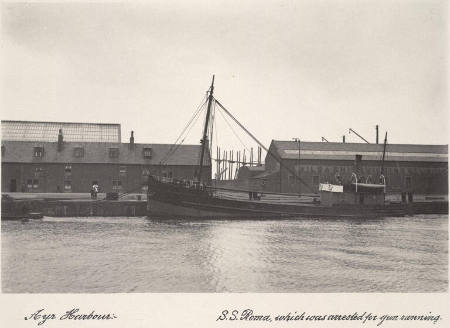 Ayr Harbour: SS Roma, which was arrested for gun running