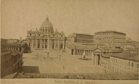 Basilica di S. Pietro [Saint Peter's Basilica], plate 1 from "Roma"