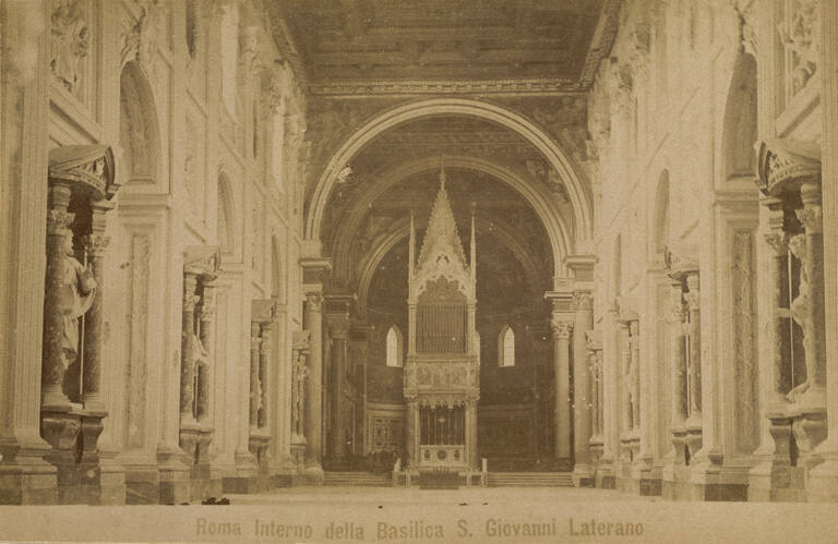 Interno della Basilica S. Giovanni Laterano [Interior, Saint John Lateran Basilica] plate 4 from 