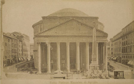 Panteon Mausoleo di Agrippa [Pantheon], plate 7 from "Roma"