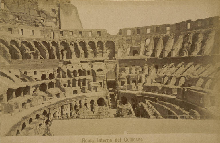 Interno del Colosseo [Interior, Colosseum], plate 9 from 