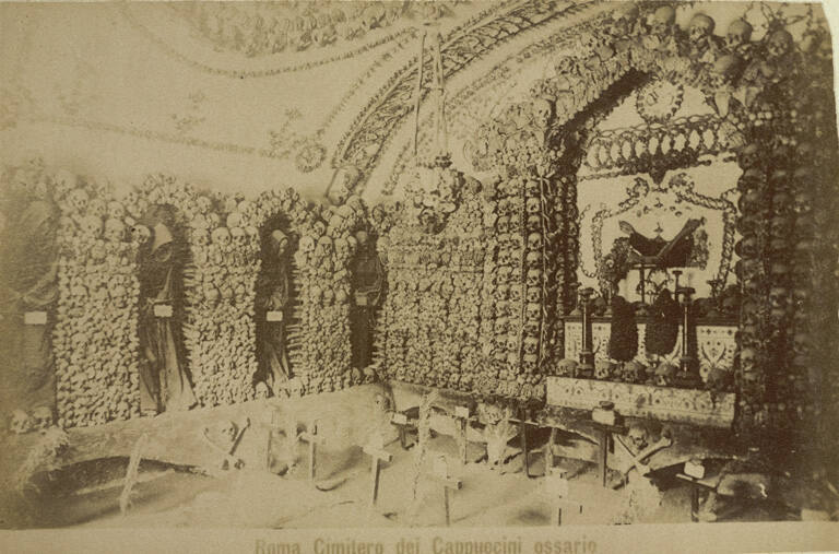 Cimitero dei Cappuccini ossario [Ossuary, Cemetery of the Capuchin Monks], plate 28 from 