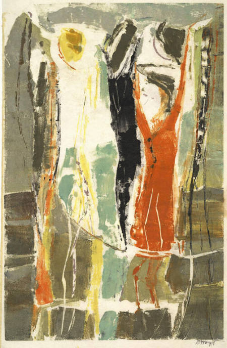 Untitled (figure in orange dress)