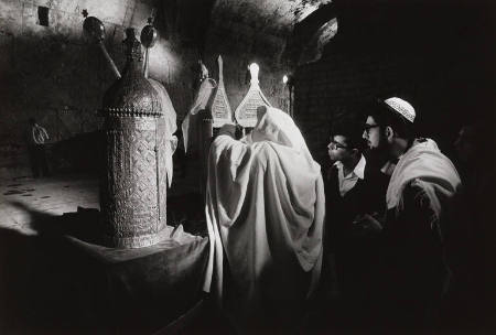 Reading from Sephardic Torah scrolls, from the portfolio Jerusalem: City of Mankind