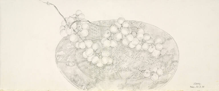 Untitled (grapes on plate)
