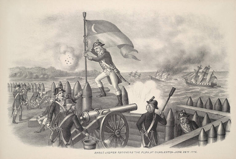 Sargent Jasper Recovers the Flag at Charleston