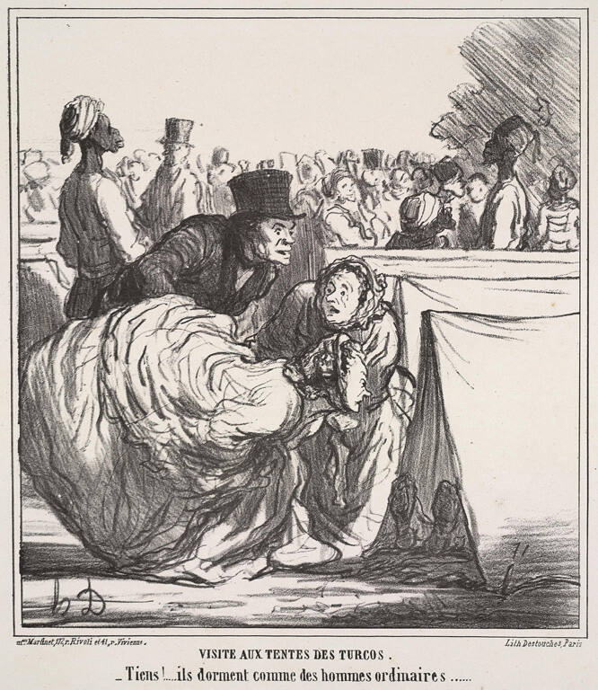 Visite aux Tentes des Turcos - Tiens!...Ils dorment Comme des Hommes Ordinaires