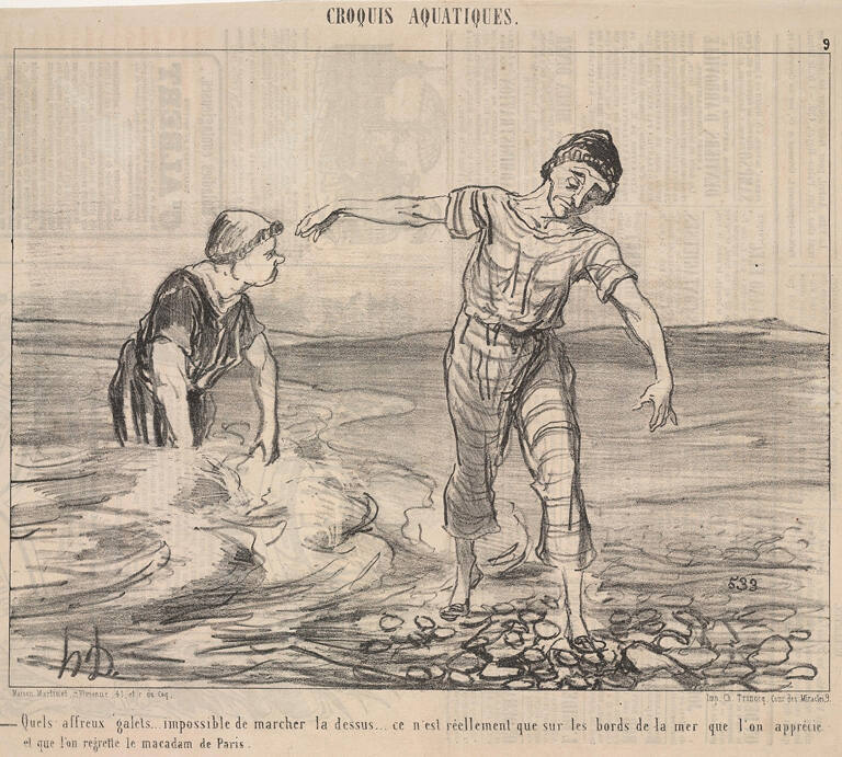 Croquis aquatiques - Quels affreux galets...