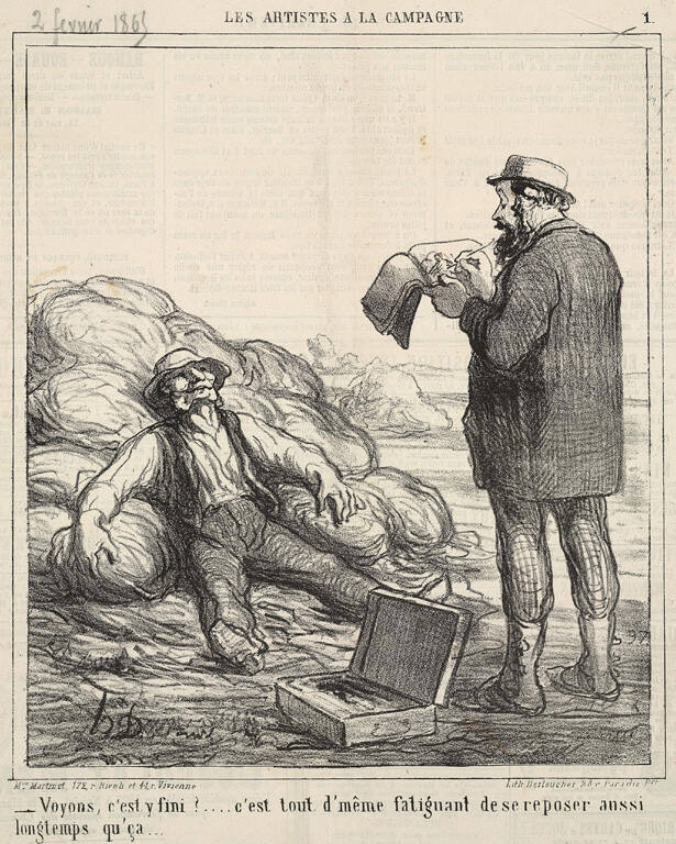 Les artistes à la campagne - Voyons, c'est y fini?