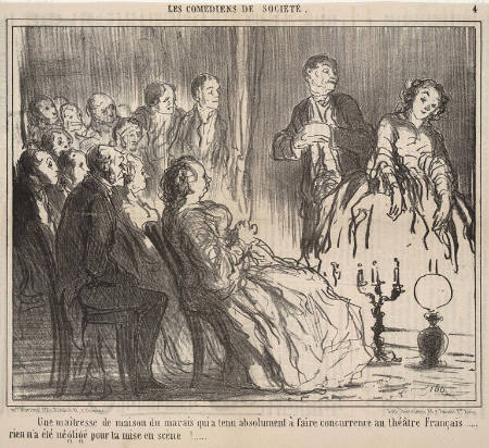 Les Comédians de Société - Une maîtresse de maison...