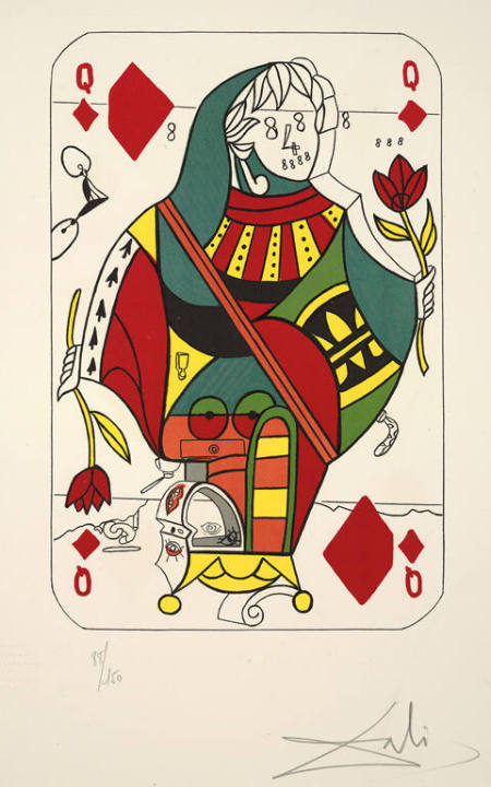 Playing Card Suite [4 diamonds, 4 spades]