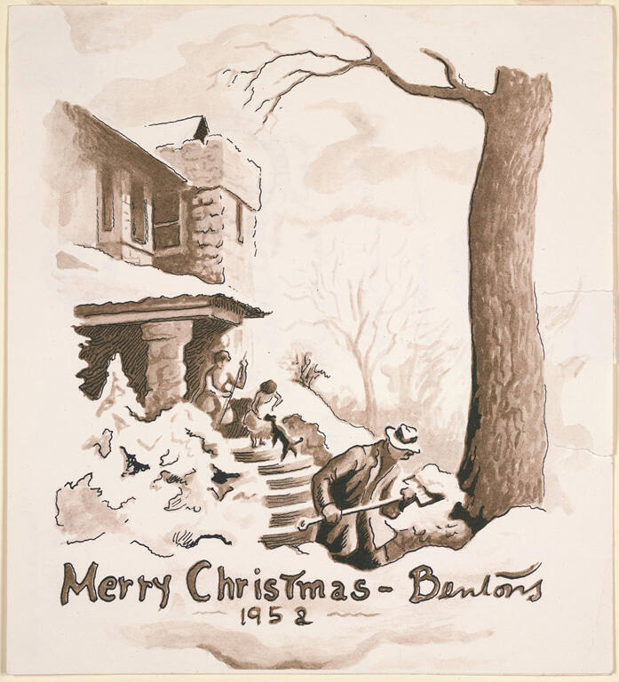Merry Christmas - Bentons 1958