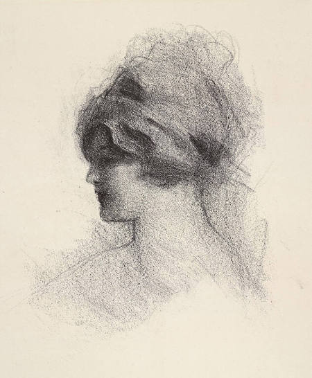 Portrait of a Woman Wearing a Hat (Profile to the Left)