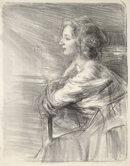 Marthe (Portrait of a Seated Woman, Profile to Left)