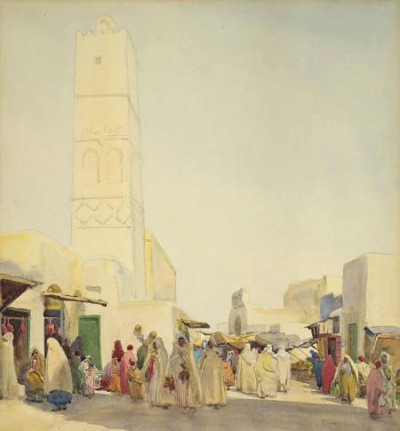 Scene in Tunis (Kairovan)