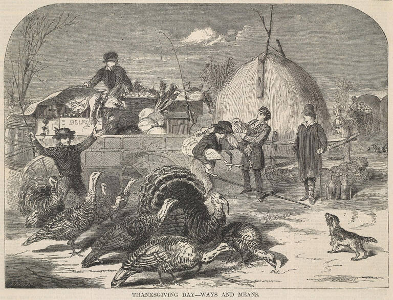 Thanksgiving Day, Ways and Means, published in Harper's Weekly