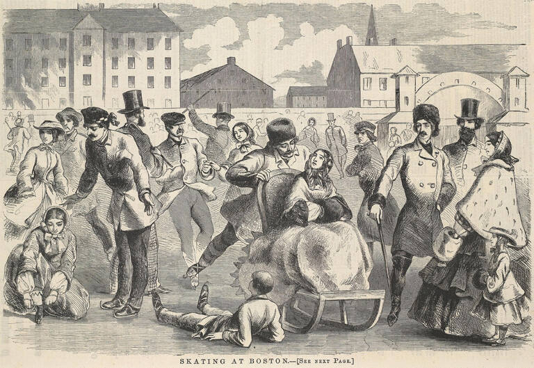 Skating at Boston, published in Harper's Weekly