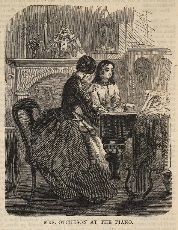 Mrs. Otcheson at the Piano, published in Harper's Weekly